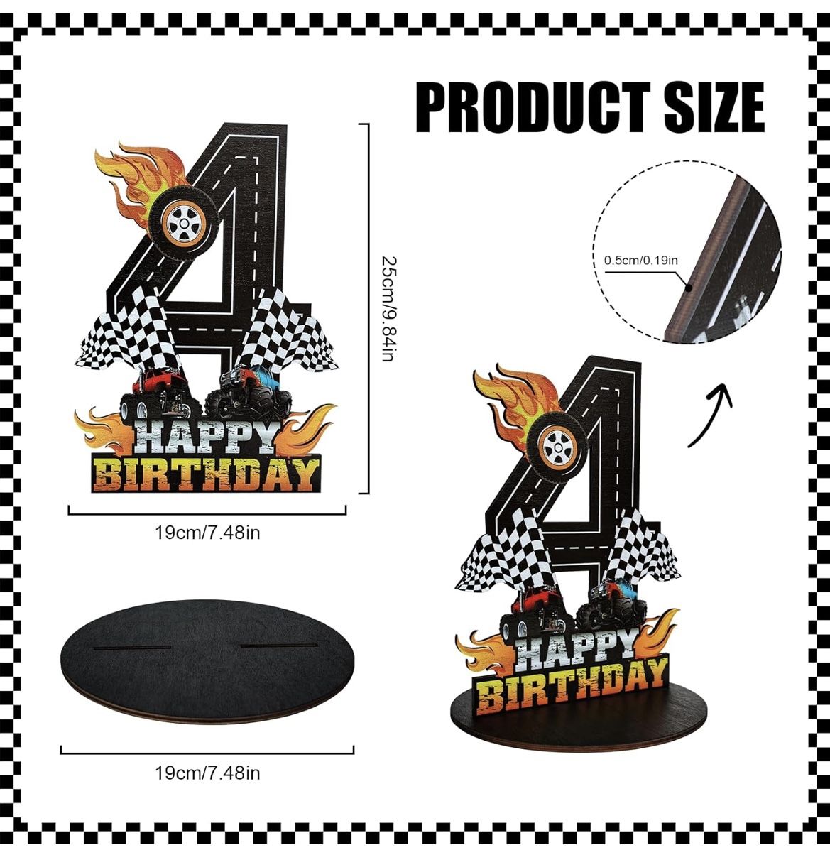 Monster truck birthday party decorations