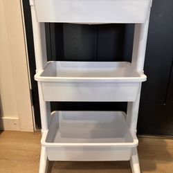 Rolling cart 3-tier