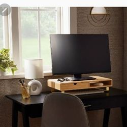 Monitor stand with charging pad and USB ports