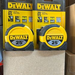 Dewalt 25’ Ft Tape Measure 2pack 