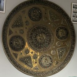 Hindu Brass wall Plate
