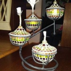 Table top decor! Stain glass pieces! 
