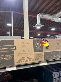 Rubbermaid shed organization