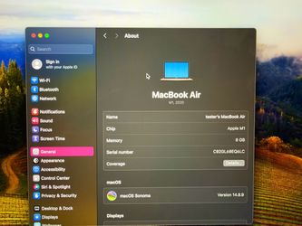 Macbook Air 2020 M1 - 256GB Storage - Like brand new
