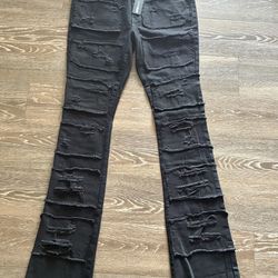 Fashion Nova Men’s Stacked Jeans 