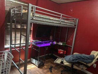 Metal Loft Bed Frame