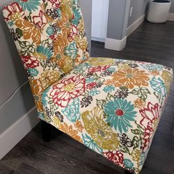 Floral Accent Chair 