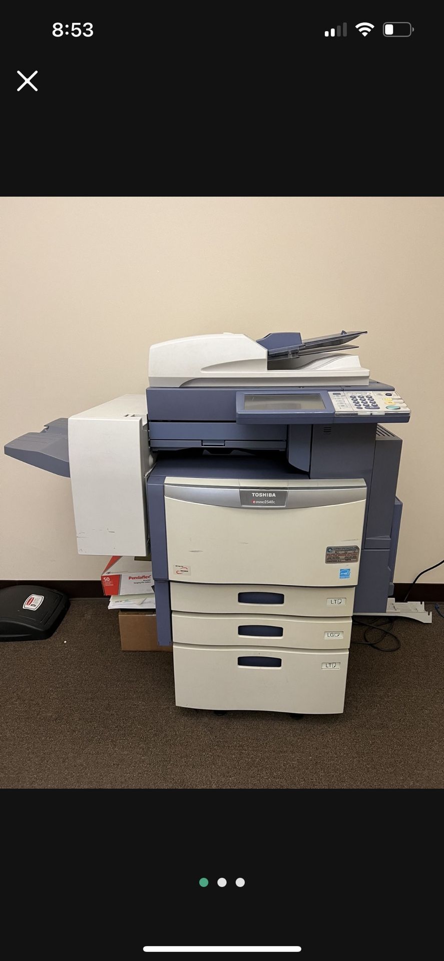 Toshiba eStudio 2540c multifunction Color Laser Printer Copier