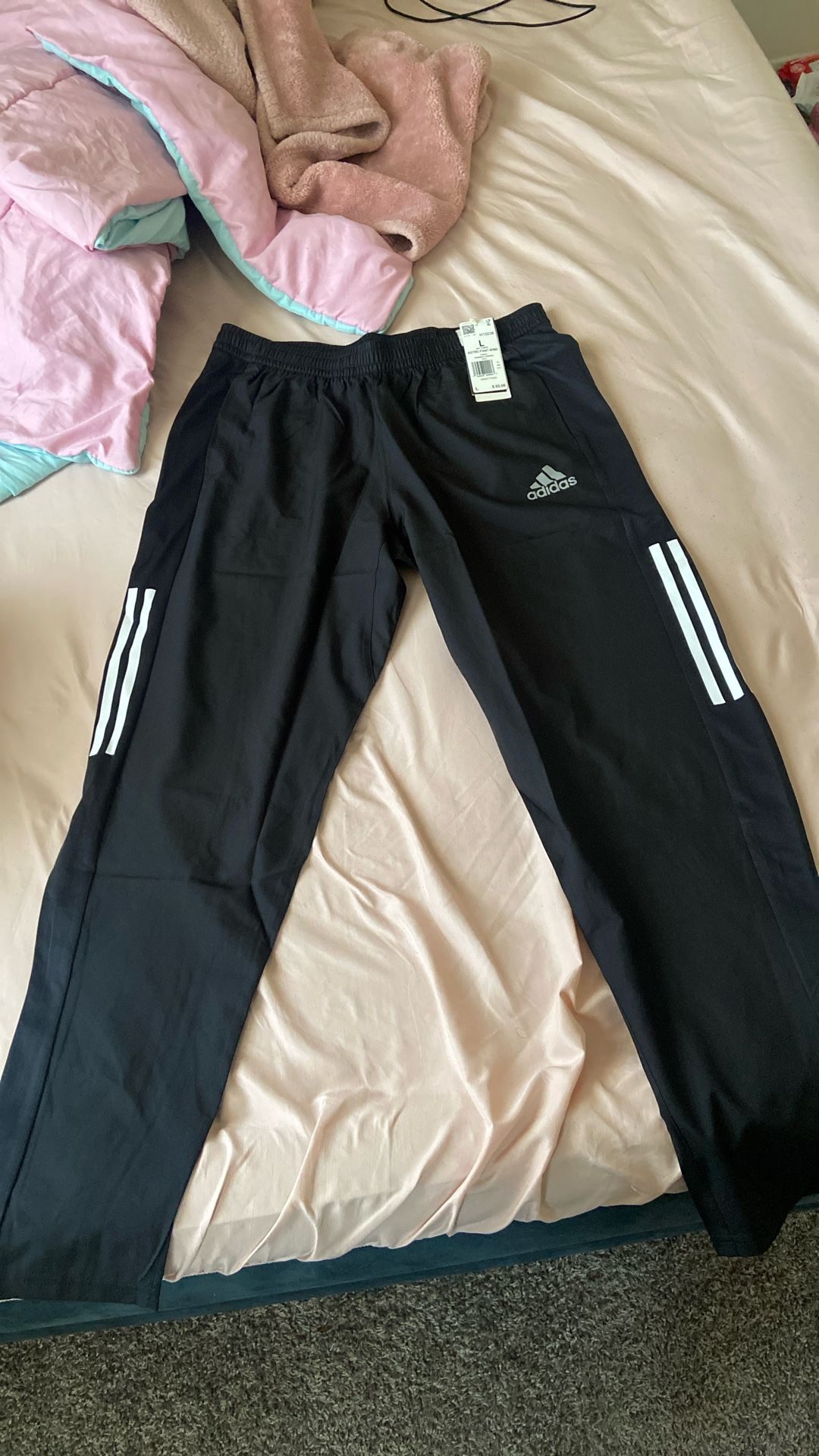 Sz Large And Medium Adidas Wind Track Pants Brand New 
