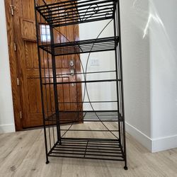 Baker’s Rack Storage Shelf Very Sturdy Soldi Iron / Can Be Folded Flat 