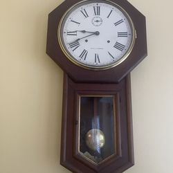 Vintage Seith Thomas Wall Clock With Key