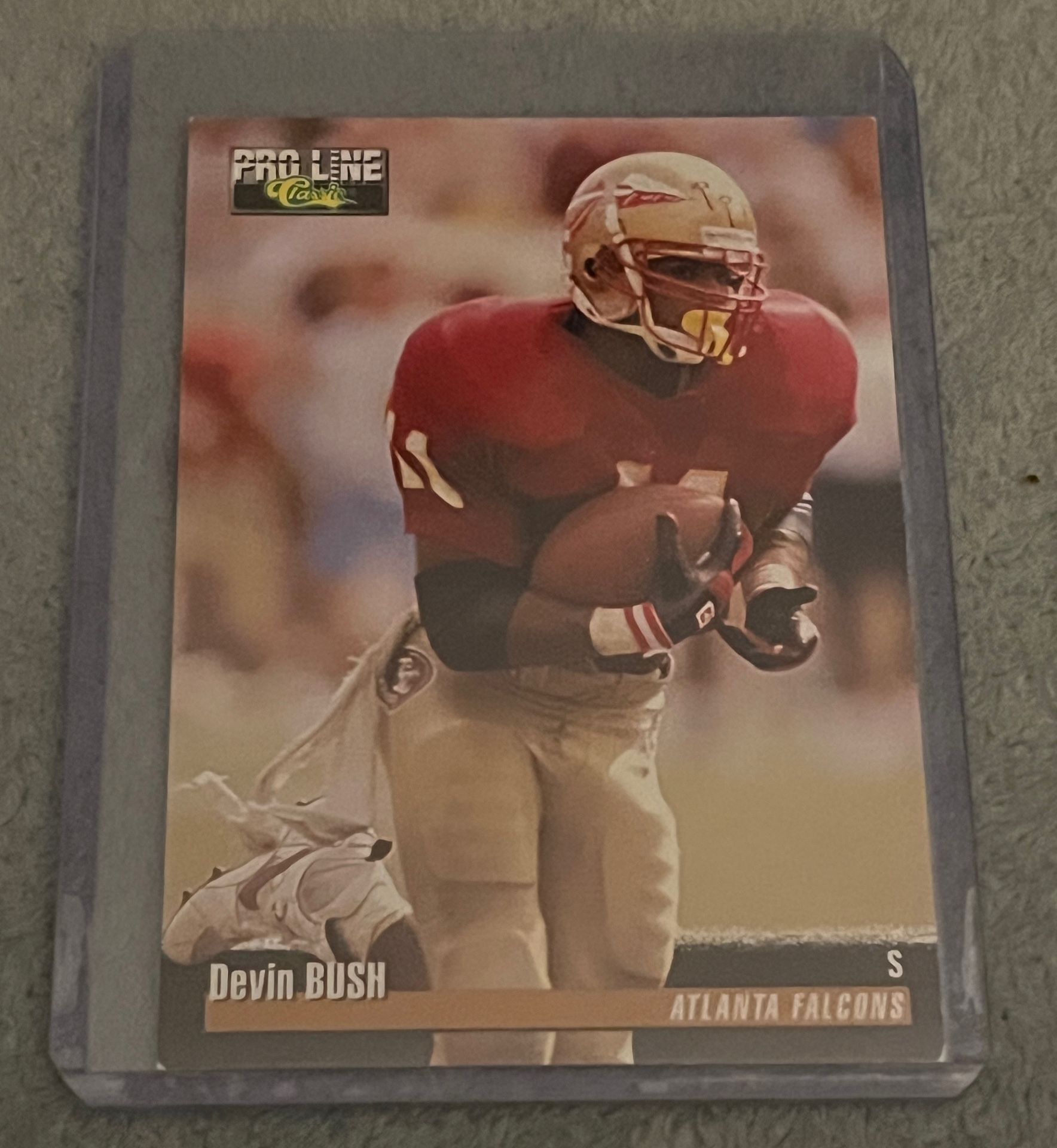 1995 Pro Line #101 Devin Bush  RC Rookie Atlanta Falcons