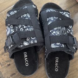 Draco Bandana Black Slides