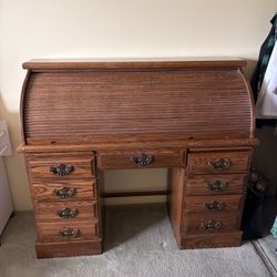 Vintage Roll Top Desk