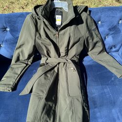 Guess Green Long Coat / Jacket Size M