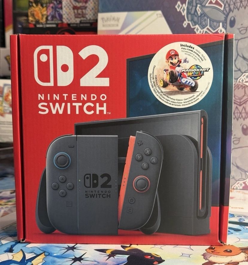Nintendo Switch 2 Handheld Console System - Mario Kart World Bundle - FAST SHIP