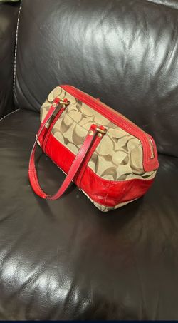 Coach Signature Stripe Satchel
