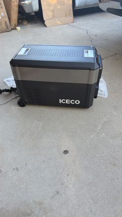 ICECO JP40 ProD 12V Refrigerator, Dual Zone Portable Fridge Freezer Powered by SECOP, Electric Compressor Cooler with Wheels, Car Fridge with AC/DC, -