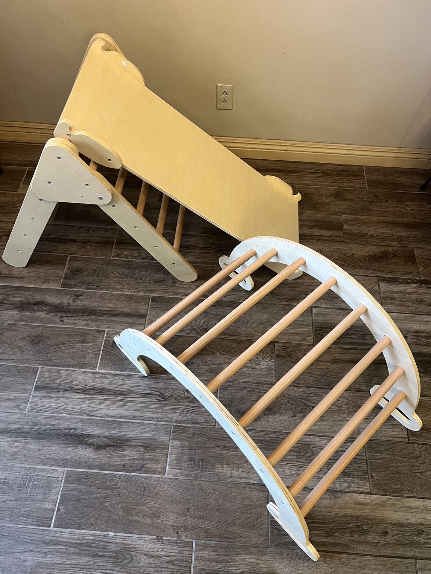 Wooden Montessori Pickler Climber Jungle Gym Set