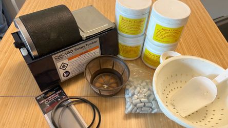 Rotary Rock Tumbler with accessories
