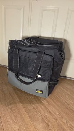 90-Can Rolling Cooler Bag - Collapsible with Wheels - Black/Gray