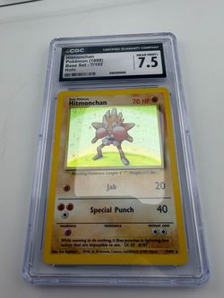 Hitmonchan Pokemon (1999) Base Set - 7/102 Holo