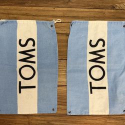2 TOMS shoes Dust Bags 
