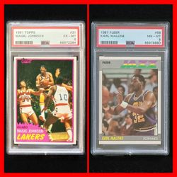 Superstars Basketball Cards PSA Graded