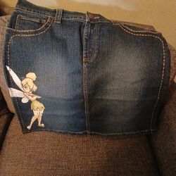 Tinker bell jean skirt
