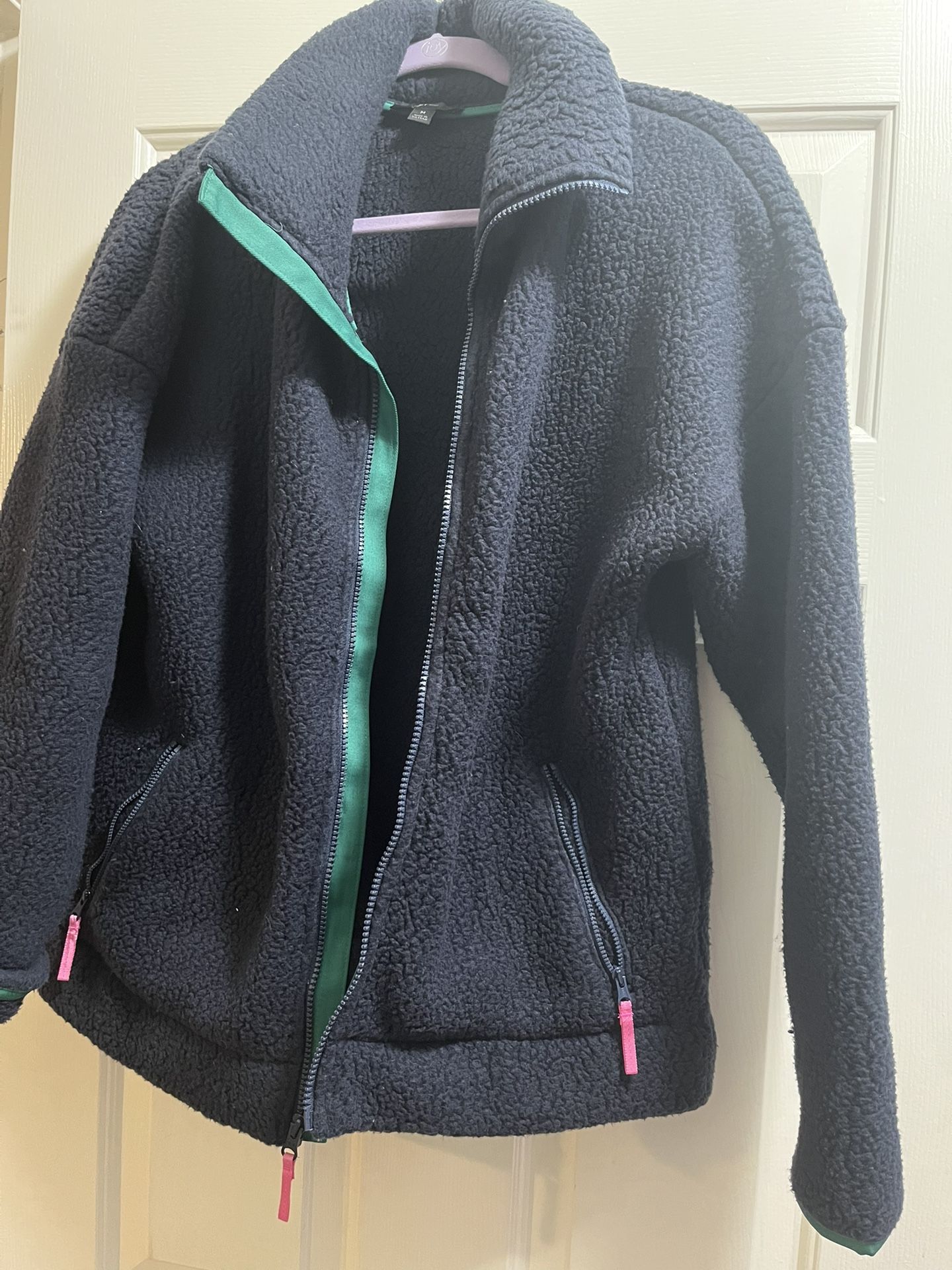 Navy Blue Fleece Jacket