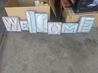 Metal Welcome Sign