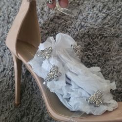 Clear Butterfly High Heels