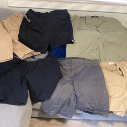 Men’s Clothings Shorts Levi Eddie bauer .38/40”shirts XXL/XL 