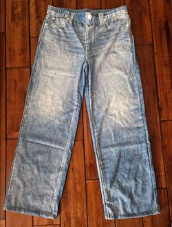 Denim Print French Terry  Sweatpants Jeans
