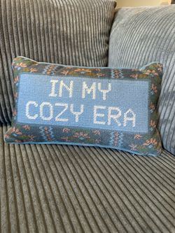 15 x 19” embroidery pillow