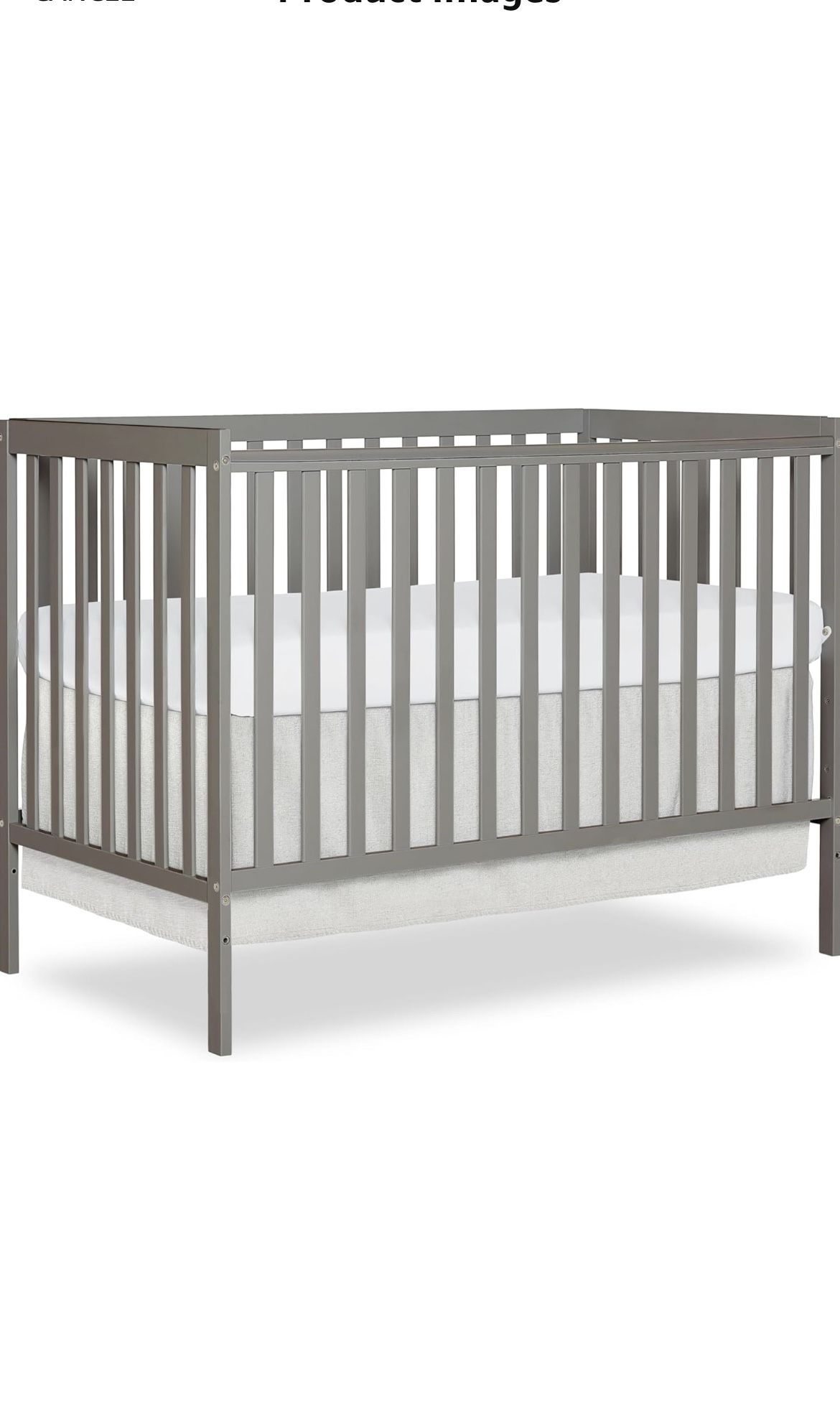 Baby Crib Grey Like New 