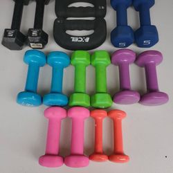 Dumbbell Weights 1-5 lbs (Lifting,workout,exercise,crossfit)