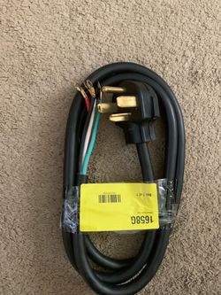 UTILITECH 6-ft 30 -Amp 4 -Prong Black Dryer Appliance Power Cord
