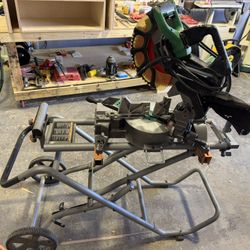 Miter saw 12 inches metabo with stand 