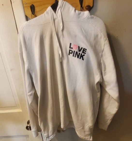 Victoria Secret Love PINK Hoodie With Dog On Back