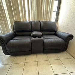 Black Two Seat Recliner