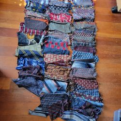 Silk Ties For Craft, Sewing and Quilting  Projects