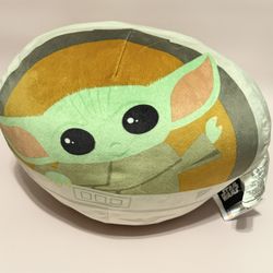 NORTHWEST Star Wars - The Mandalorian Cloud Pillow, 11", The Child / Grogu