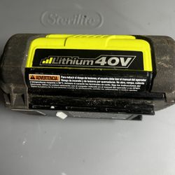 Ryobi Tools Batería OP4026 de 40 V perdí el cargador