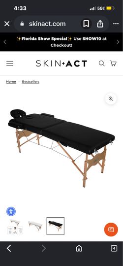 Massage table