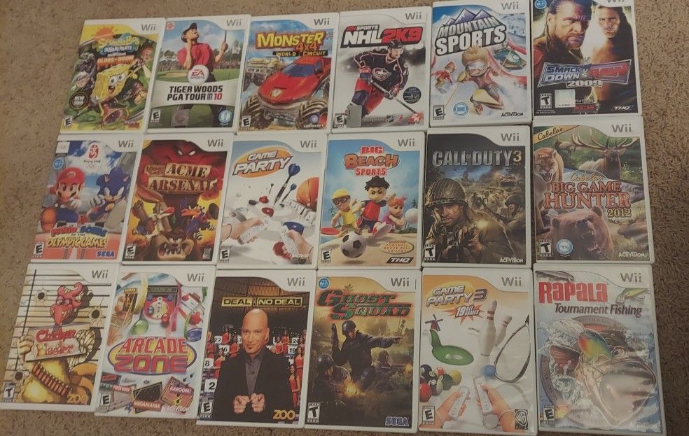 18 Wii games In great condition 