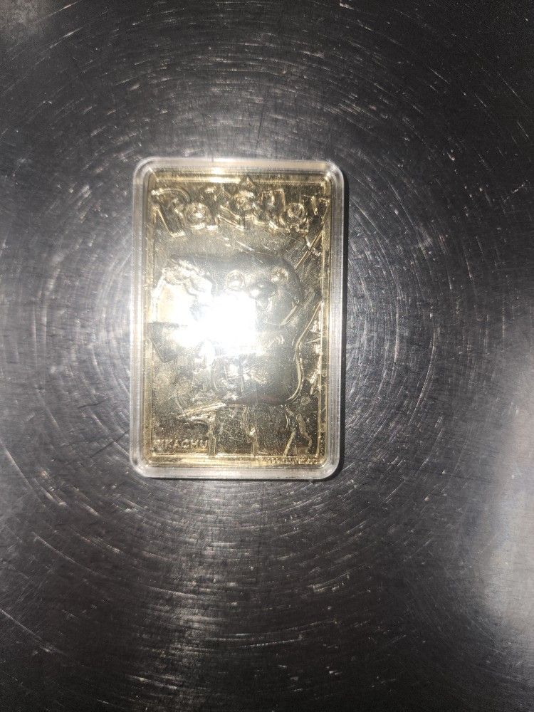 limited edition 23k gold plated pokemon cards from 1999 sealed pikachu #25