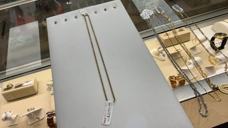 14K Yellow Gold Rope Chain 