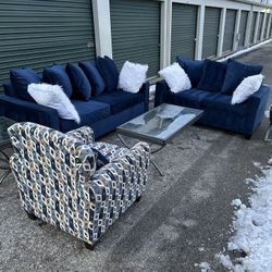 Couch Loveseat Chair Set Cash Only 