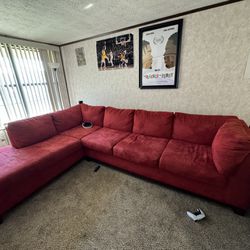 Red 2piece Sectional